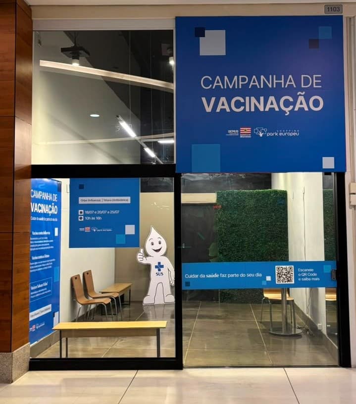 Blumenau leva vacinação contra gripe e tétano aos shoppings da cidade
