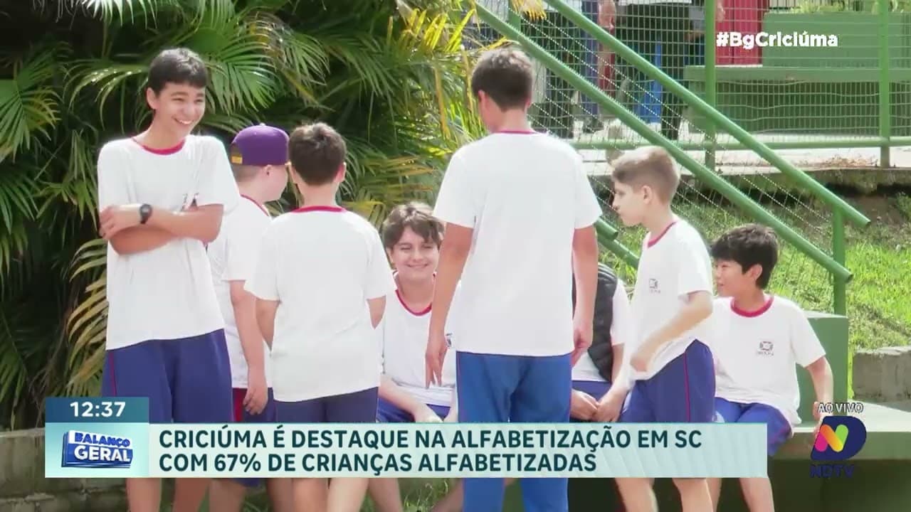 Criciúma lidera alfabetização entre cidades de grande porte em SC