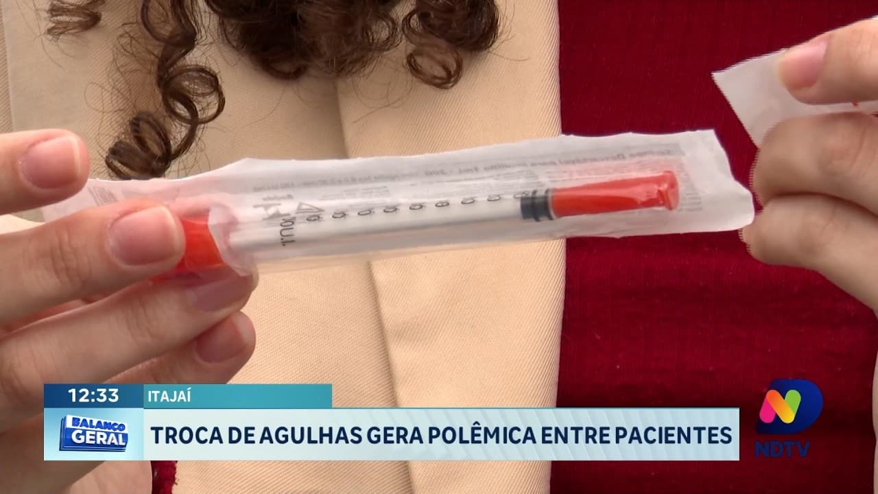 Troca de agulhas em Itajaí gera polêmica entre pacientes da rede