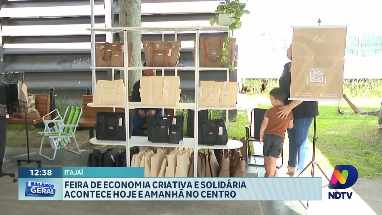 Feira de Economia Criativa e Solidária começa em Itajaí na Arno Bauer
