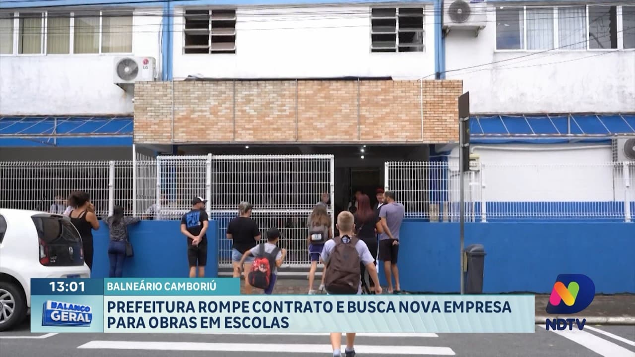 Prefeitura de Balneário Camboriú rescinde contrato reformas em escolas