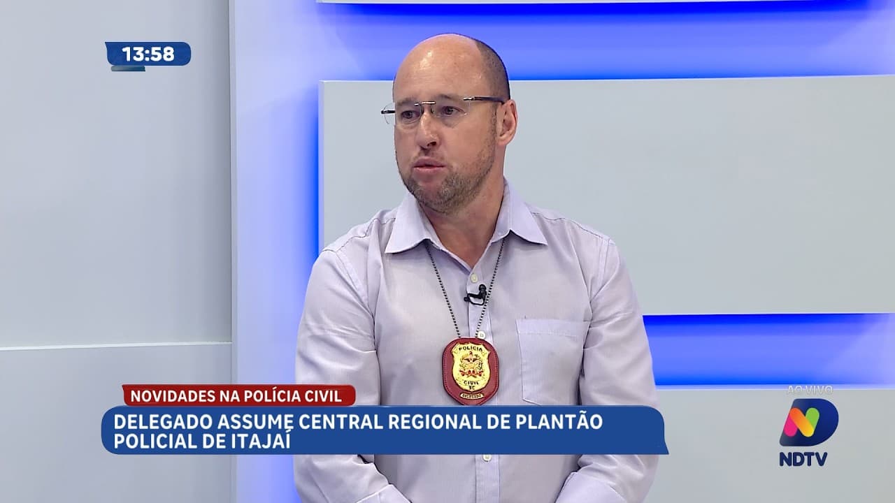 Delegado Osnei de Oliveira assume central policial em Itajaí