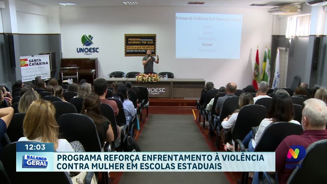 Chapecó tem escolas no programa Catarinas por Elas