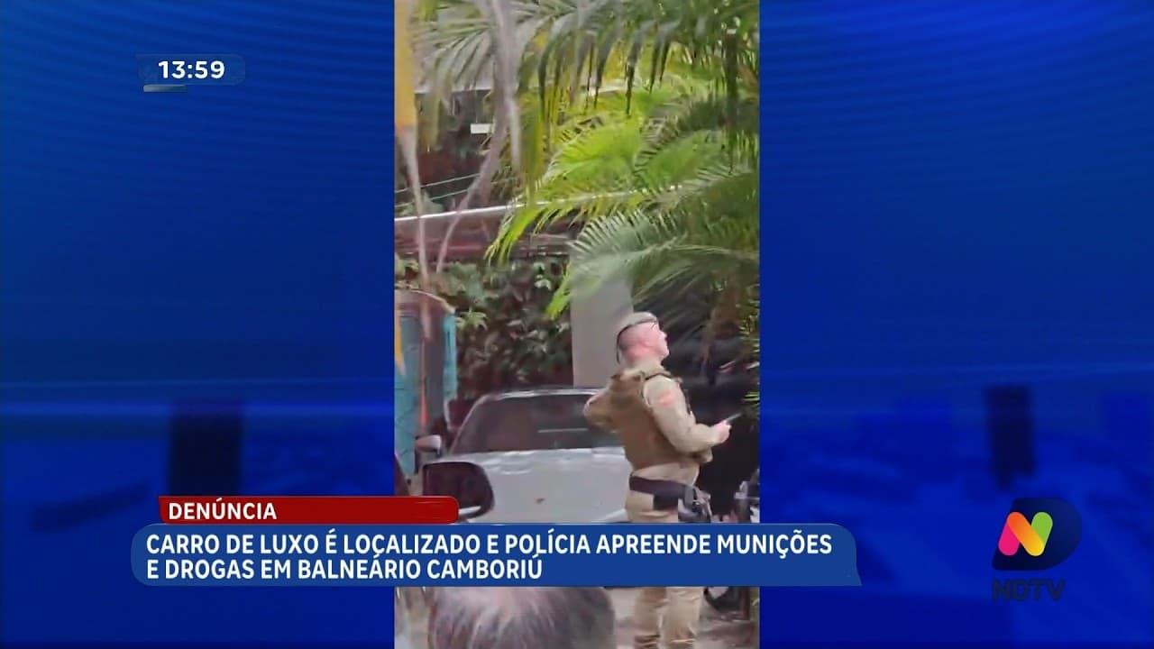 Balneário Camboriú: polícia localiza carro de luxo e apreende drogas