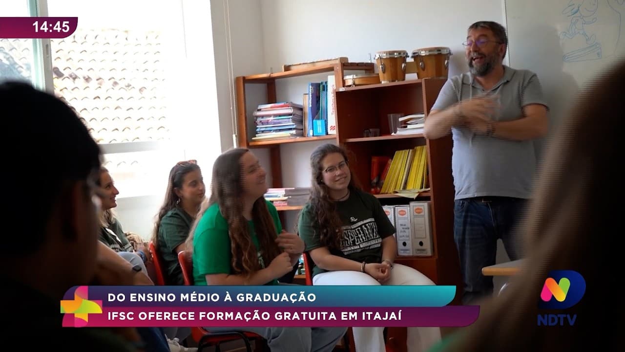 IFSC oferece cursos gratuitos do ensino médio à graduação em Itajaí