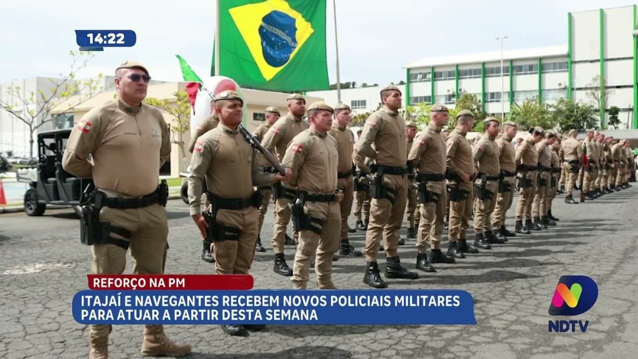 Itajaí e Navegantes recebem novos policiais militares nesta semana