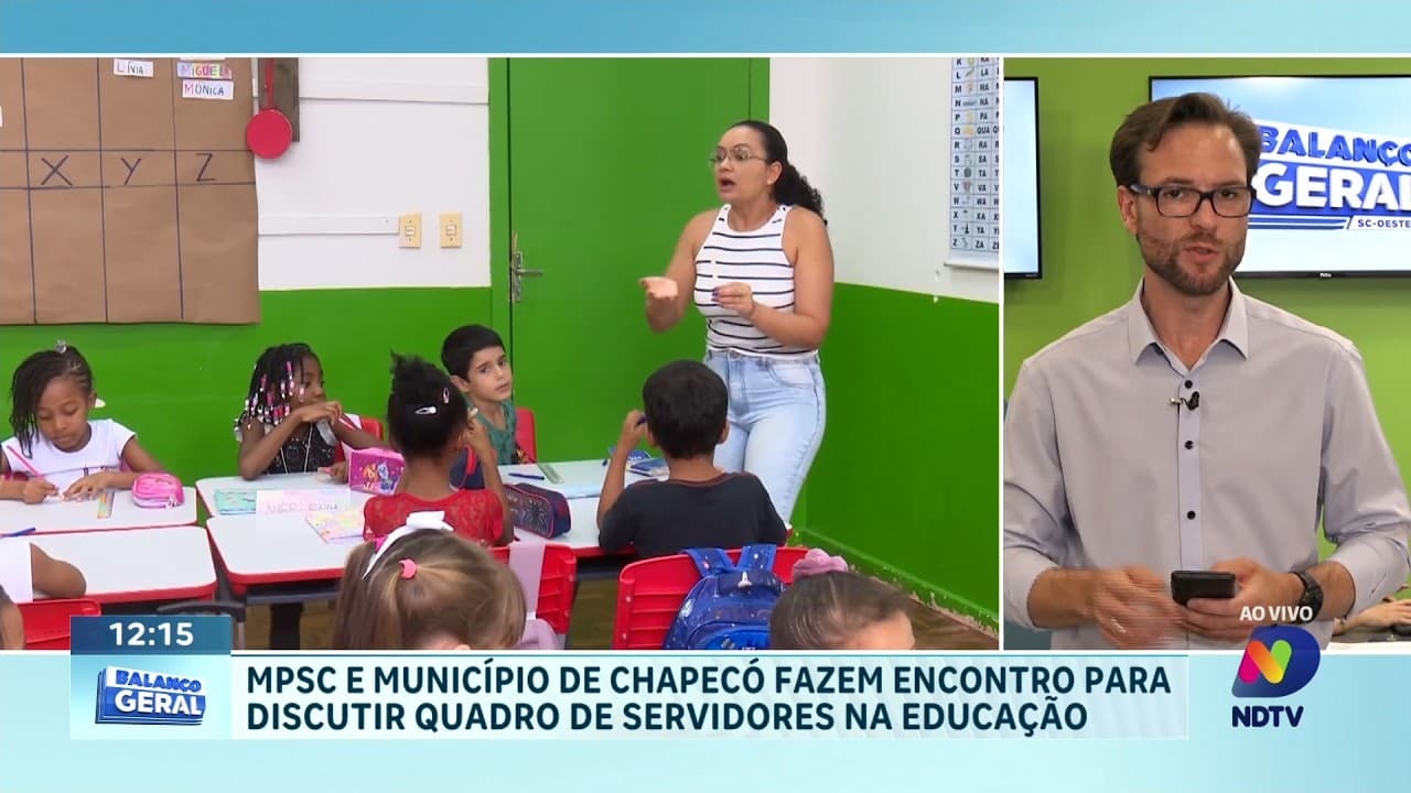 Acordo prevê mais efetivos na educação pública de Chapecó