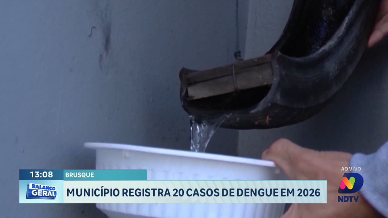Brusque registra 20 casos de dengue e reforça alerta à população