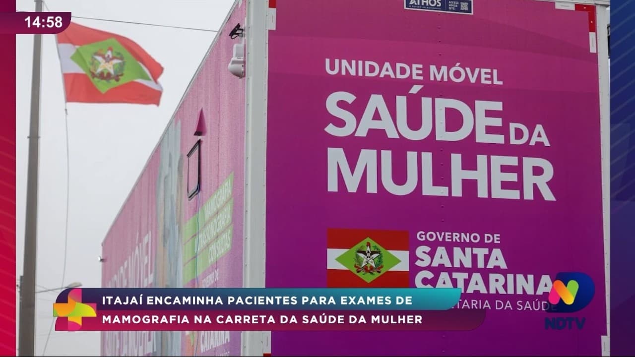 Carreta da Saúde da Mulher realiza mamografias em Itajaí