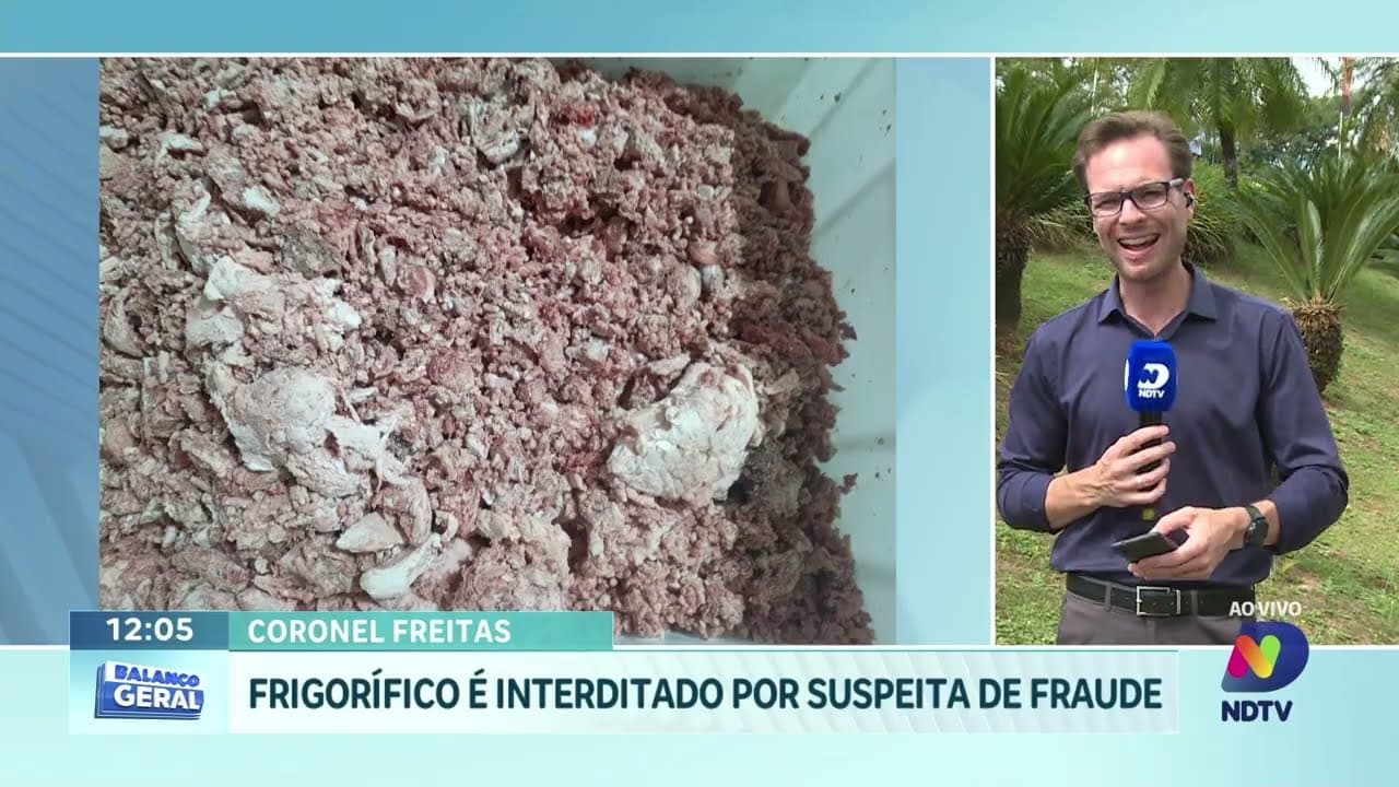 Frigorífico é fechado após suspeita de fraude e riscos à saúde