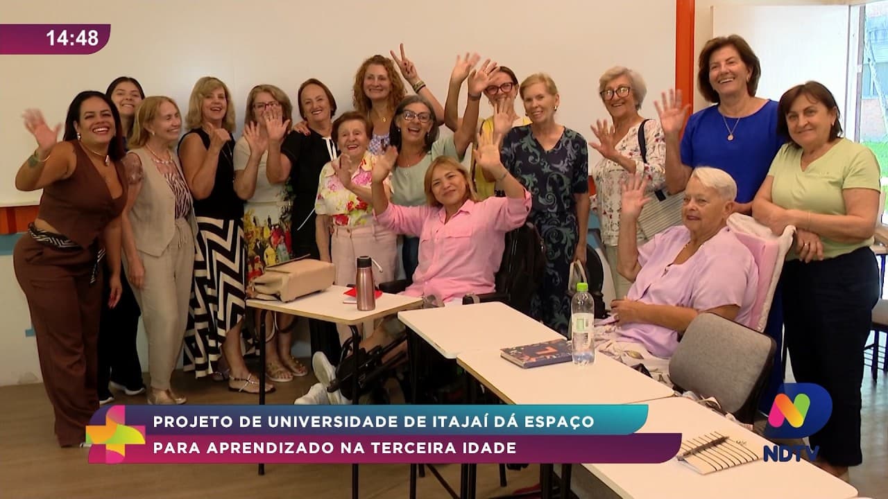 Universidade de Itajaí promove aprendizado para terceira idade