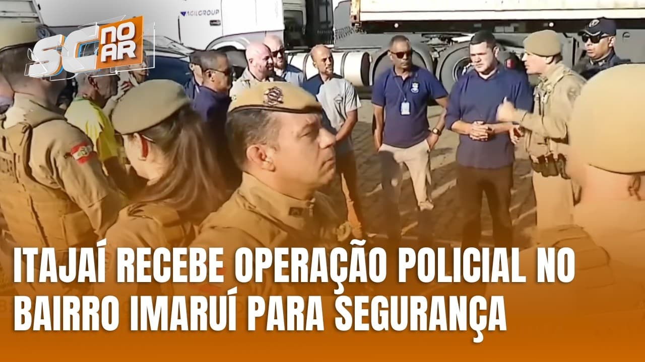 Operação Choque de Ordem reforça segurança no bairro Imaruí em Itajaí SC