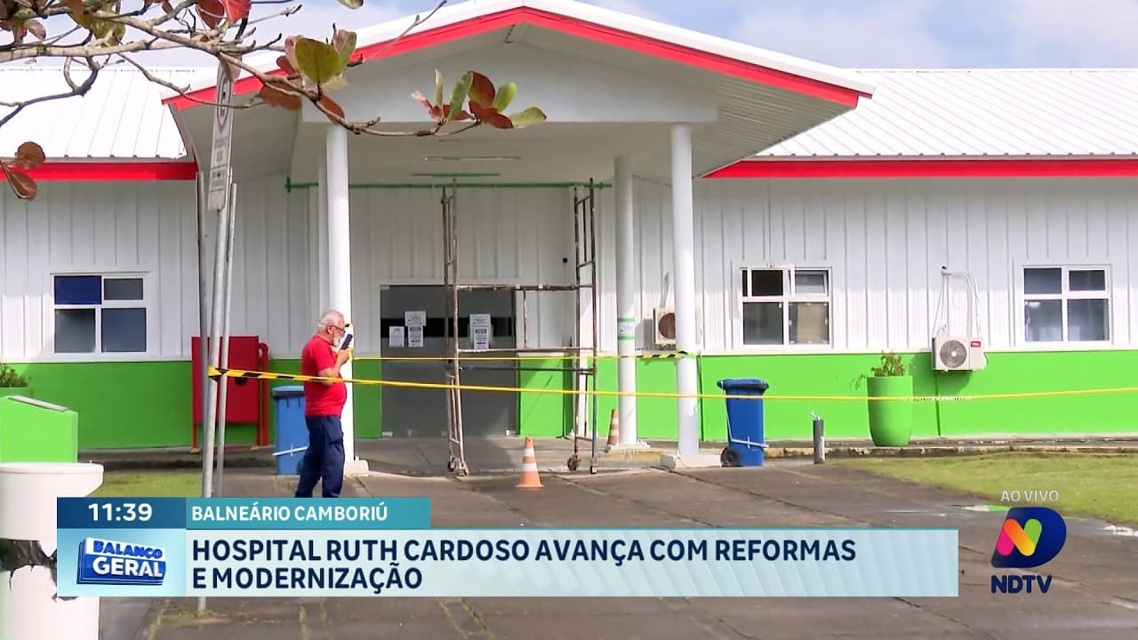 Hospital Ruth Cardoso avança com reformas em Balneário Camboriú