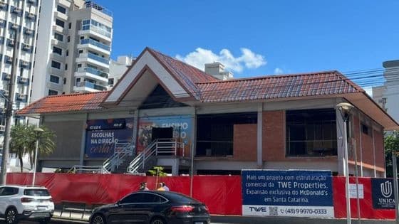 Novo Mc Donald"s de Blumenau já está em fase de obras - Portal da Cidade - Blumenau / SC