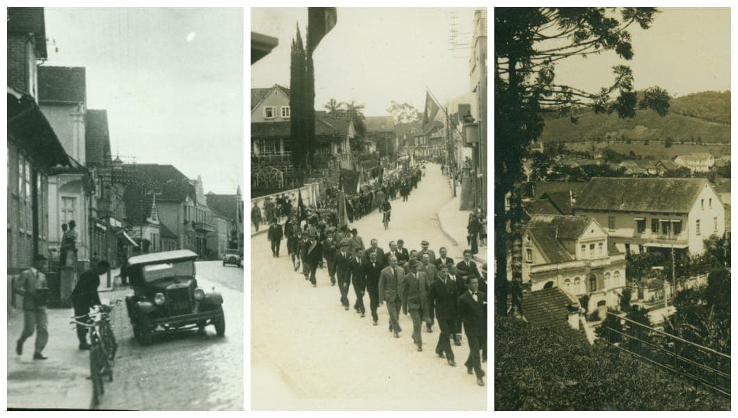 Blumenau nos Anos 30: Crises, Perda Territorial e Ameaça de Guerra em Fotos Históricas