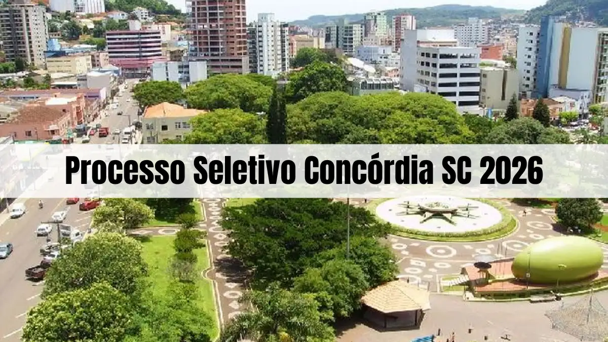 Processo seletivo Concórdia SC 2026: FEPESE é contratada e edital deve sair em breve