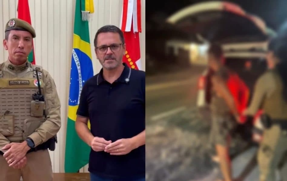 Após série de crimes envolvendo ameaças, danos e assédio, homem é preso em ação policial em Indaial
