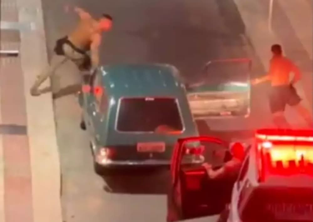Ladrão de Belina é preso em Balneário Camboriú após perseguição do dono e intervenção da PM