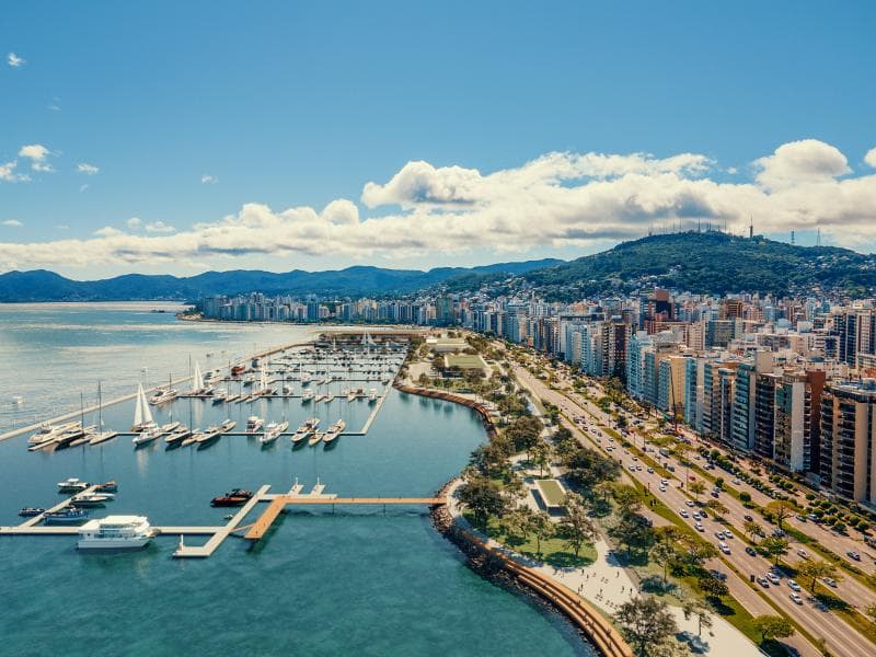 Florianópolis inicia construção de megacomplexo urbano e marina na Beira-Mar Norte