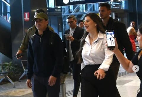 Nikolas cumpre agenda política em Florianópolis ao lado de Bia Borba