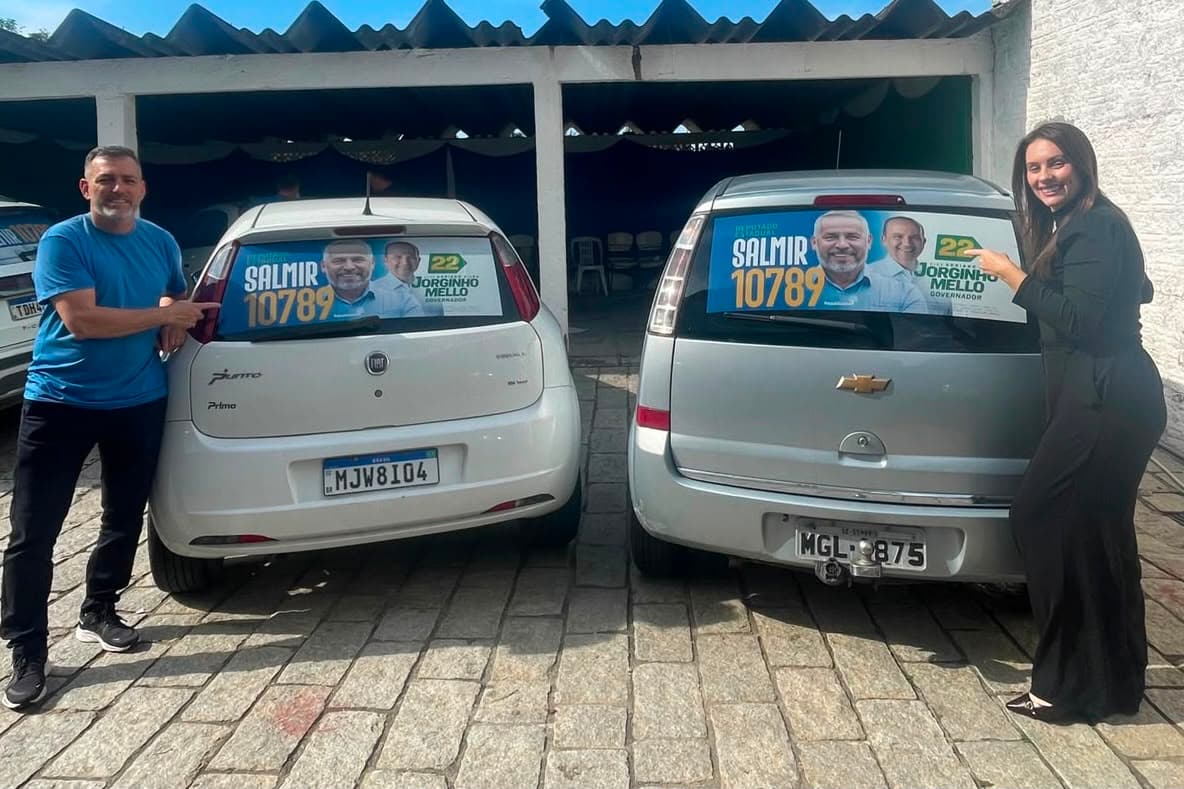 Grupo de Salmir da Silva adesiva mais de 300 carros no 1º dia de campanha