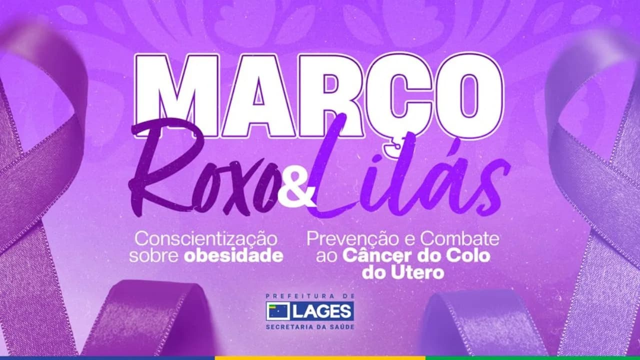 UBSs de Lages intensificam ações no Março Roxo e Lilás