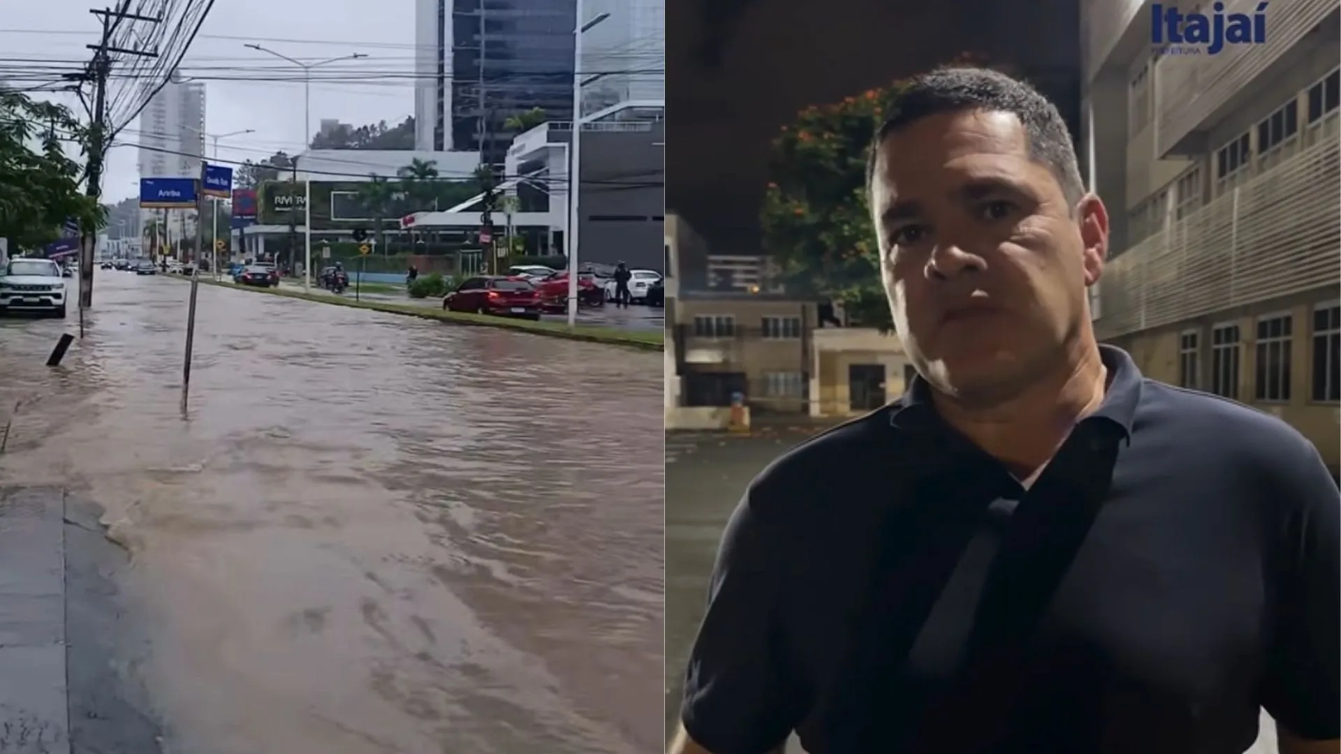 Itajaí suspende aulas na rede municipal após fortes chuvas