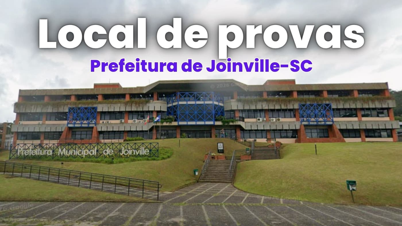 Prefeitura de Joinville-SC divulga locais de prova do concurso da Educação