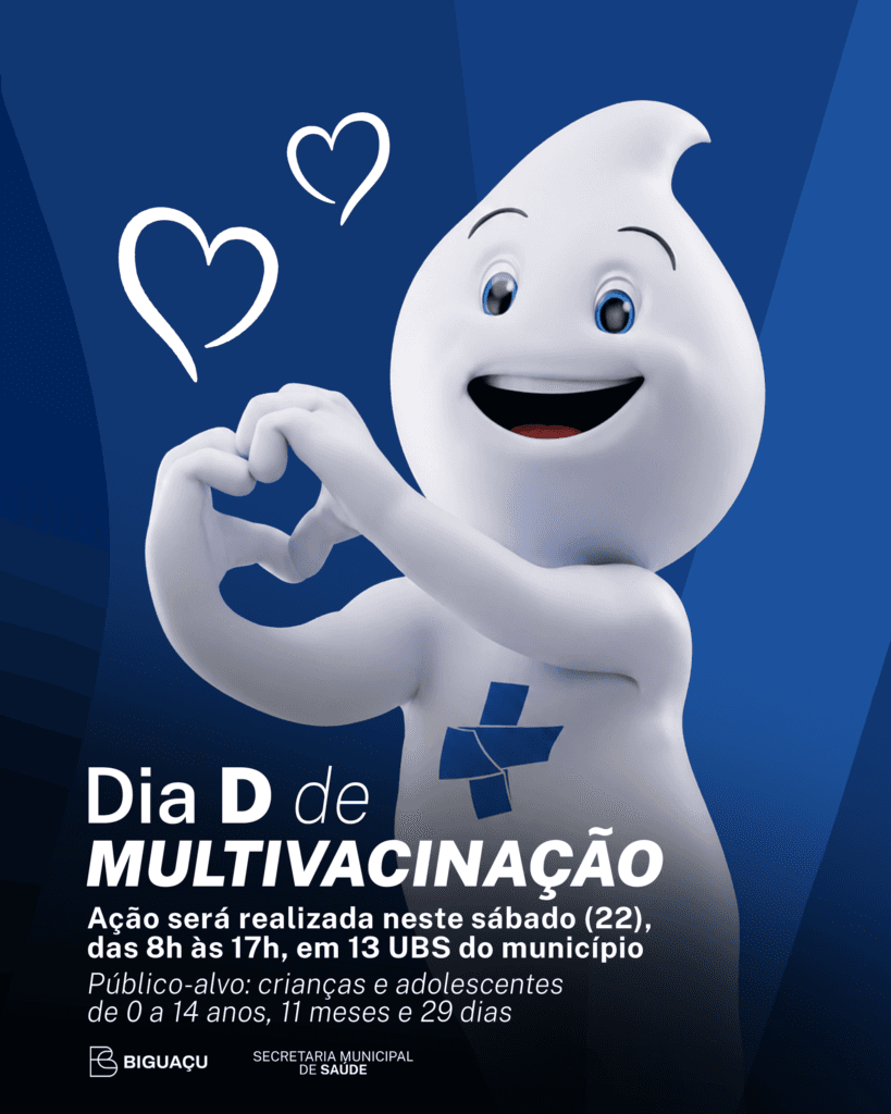 Dia D de Multivacinação terá 13 UBS em atendimento em Biguaçu