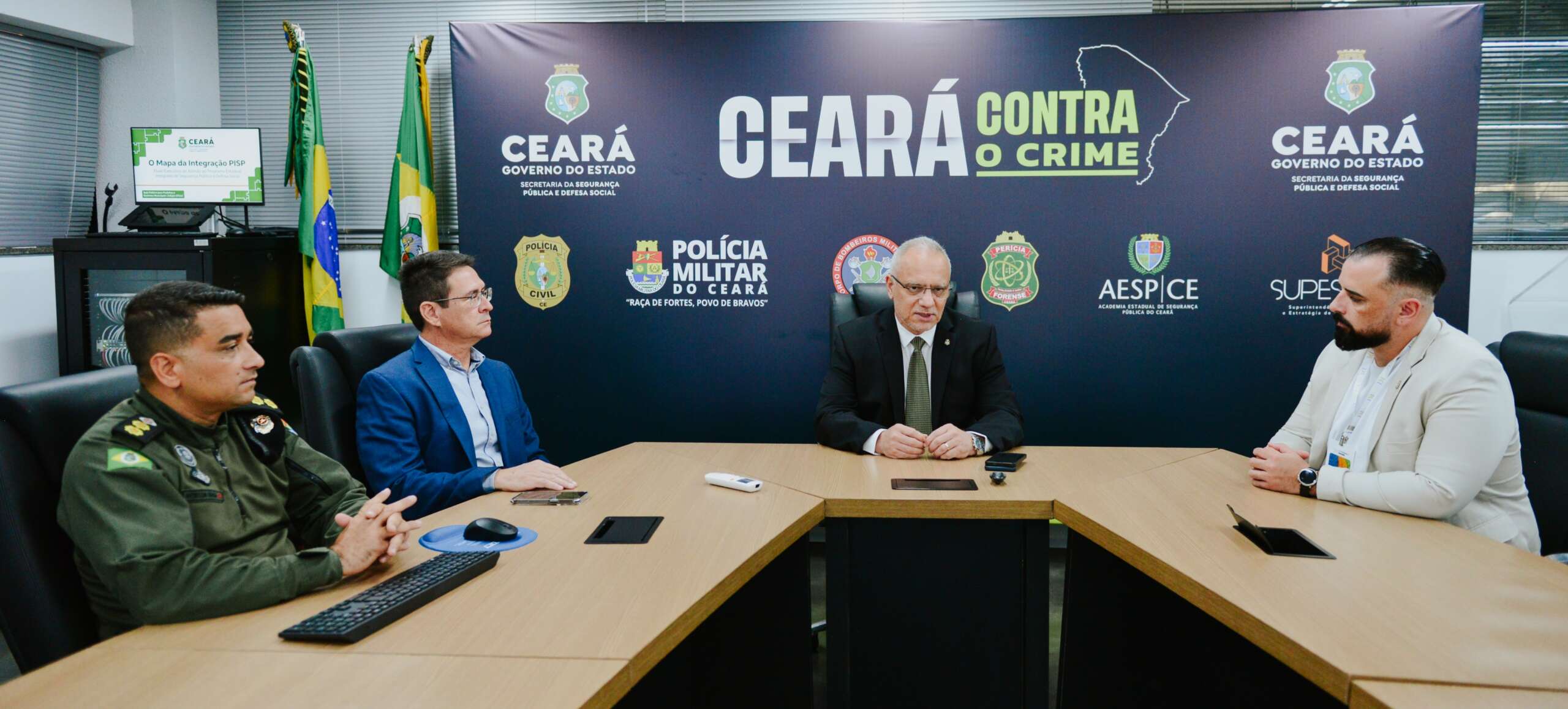 SSPDS recebe visita institucional de secretário municipal de Trânsito e Mobilidade da cidade de Brusque (SC) - Governo do Estado do Ceará