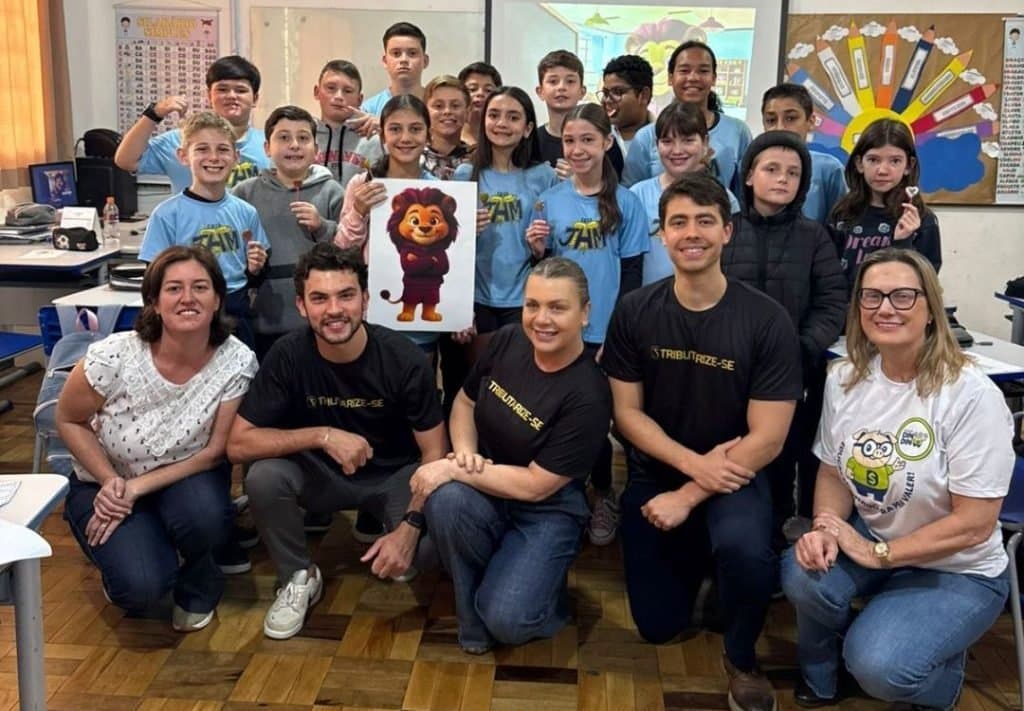 Tributinho leva educação fiscal às escolas de Tubarão e incentiva cidadania desde a infância