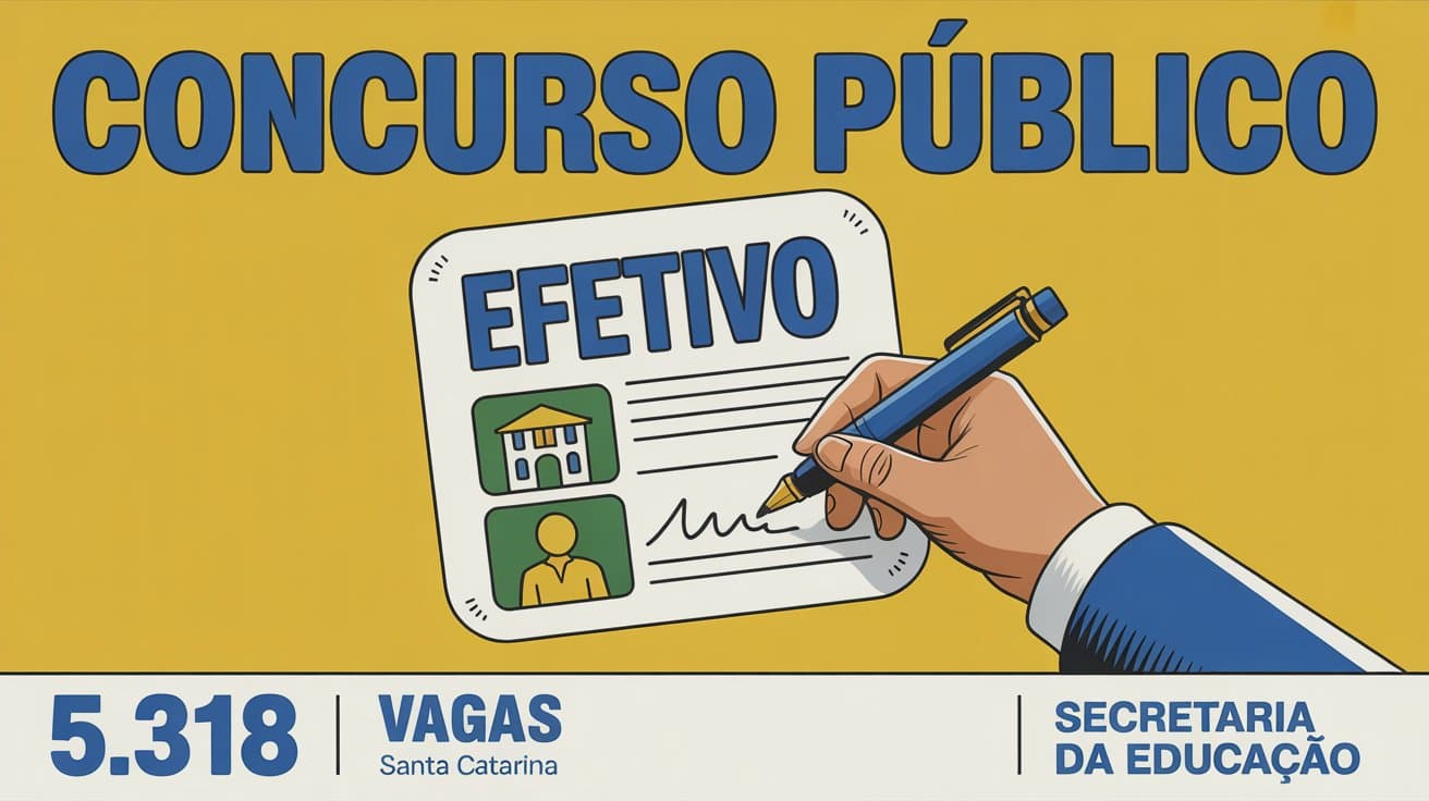 Secretaria da Educação abre 5,3 mil vagas para Professores em Concurso Público que tem salários de até R$ 6,5 mil