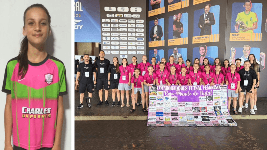 Atleta de Canoinhas representa o futsal feminino de base em evento internacional - primeira página sc