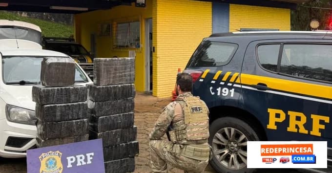PRF apreende 300 kg de maconha e prende motorista em ação na BR-282 de Chapecó