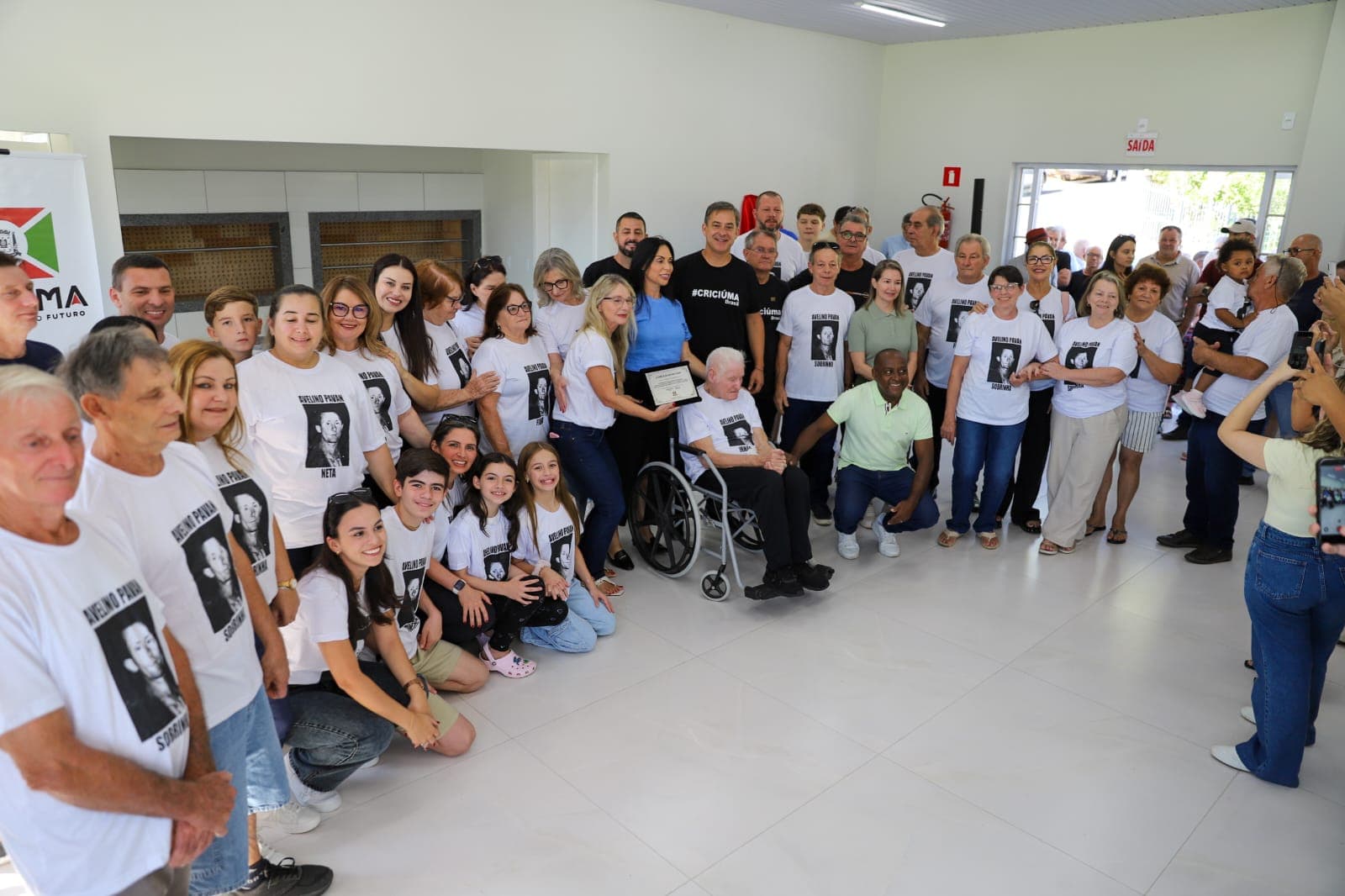 “Seu Avelino merece muito essa homenagem”, diz prefeito de Criciúma ao inaugurar centro comunitário na Mina do Toco